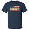 Image of American Vintage Tattered Flag patriotic tee shirt
