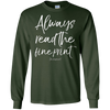 Image of Always Read the Fine Print I'm Pregnant Shirt Announcement
