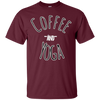 Image of "Coffee and Yoga" Black And White Tee