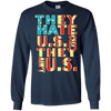 Image of American Flag Shirt - They Hate Us Cuz They Ain't Us