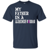 Image of Alzheimer's Awareness Shirt For Fathers Purple Ribbon Tee