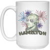 Image of Alexander Hamilton Sunglasses Fireworks HIstory T Shirt