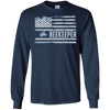 Image of American Beekeeper United States Flag Gift T-Shirt