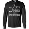 Image of AVEC JESUS A SA HEART & GOLF CLUB HANDS SHE IS T-shirt