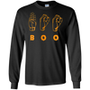 Image of American Sign Language ASL BOO Halloween T-shirt