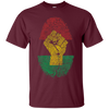 Image of African Pride Fingerprint Black History T-Shirt