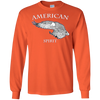 Image of AMERICAN Spirit Bald Eagle Long Sleeve T-shirt B & W Art
