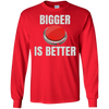 Image of Bigger Is Better Trump Button Funny Quote T Shirt
