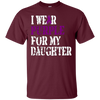 Image of Alzheimer's Awareness T-shirt I Wear Purple For My Daughter