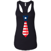 Image of 4th of July T-Shirt-Cute Fourth of July American Necktie Tee