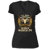 Image of All Men Are Created Equal The Best Are Born March 24 Tee