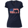 Image of ASIAN ELEPHANT American Flag Vintage T-Shirt