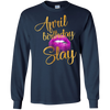Image of April Birthday Purple Lips Slay T-shirt Birthday Gift