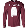 Image of Alabama Distressed Home State long sleeve t-shirt