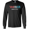 Image of 'Merica Since 1776 Shirt | Cool Retro USA Tshirt for July 4