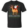 Image of Santa Riding Horse Merry Xmas Gift Tshirt