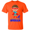 Image of T-shirt de sensibilisation à l'apraxie Chemise à ruban bleu Apraxia