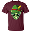 Image of Alien Oktoberfest T shirt Men Lederhosen Alpine Ufo Lover