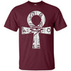 Image of African Pride Tee Shirts Ankh Black Pride Clothing