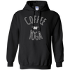 Image of "Coffee and Yoga" Black And White Tee