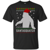 Image of Santasquatch Christmas Ugly Sweater T-Shirt Funny Gift
