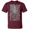 Image of AH-64 Apache Gunship Military Helicopter Vintage Flag Tee