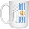 Image of American Argentina Patriotic Flag T-shirt