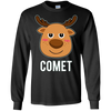 Image of T-shirt Santa Reindeer Comet T-shirt Costume de groupe de Noël