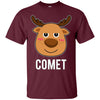 Image of T-shirt Santa Reindeer Comet T-shirt Costume de groupe de Noël