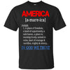 Image of America Patriotic Independence Day Veterans Support T-shirt
