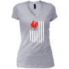 Image of American US Flag Rooster Chicken T Shirt-Funny Patriotic Tee