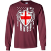 Image of Angel Georgian American Flag Patriotic Georgia USA Tshirt