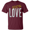 Image of 100% Love Lovely Design Fun Shirt