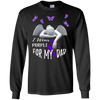 Image of Alzheimer Awareness T-Shirt I Wear Purple for my Dad Tee