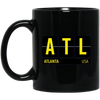 Image of ATL Atlanta Georgia USA Travel Souvenir Long Sleeve (Yellow)