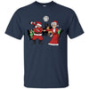 Image of Santa Dabbing Tshirt Mrs. Claus Flossing Shirt