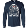 Image of La chemise de chien de meute afghane ne peut pas voir les amants de chien mignons Haters placer la balle sur le tee