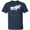 Image of Alaska Day Moose Snowy Mountain Shirt
