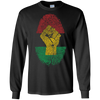 Image of African Pride Fingerprint Black History T-Shirt
