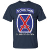 Image of 10th Mountain Division T Shirt Climb To Glory - 20324