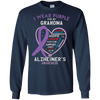 Image of Alzheimer Support Shirt Awareness Month Purple Grandma