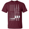 Image of 'Patriotic Fishing USA Flag' Cool Fishing July 4th Shirt