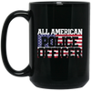 Image of 4th of July TShirt All American Police Officer Father's Day