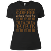 Image of A Haiku About Coffee Yes Poem T-Shirt