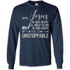 Image of AVEC JESUS A SA HEART & GOLF CLUB HANDS SHE IS T-shirt