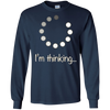 Image of "I'm Thinking" Geek Nerd Computer Programmer Techie T-Shirt