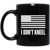 Image of American Flag I Don't Kneel Patriotic T-Shirt