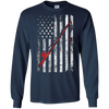 Image of American Flag Patriotic Fishing T shirt