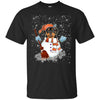 Image of Christmas Snowman Rottweiler Funny T-shirt
