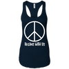 Image of AM Peace Sign Shirts: Peace Begins With Us Symbol T-Shirt